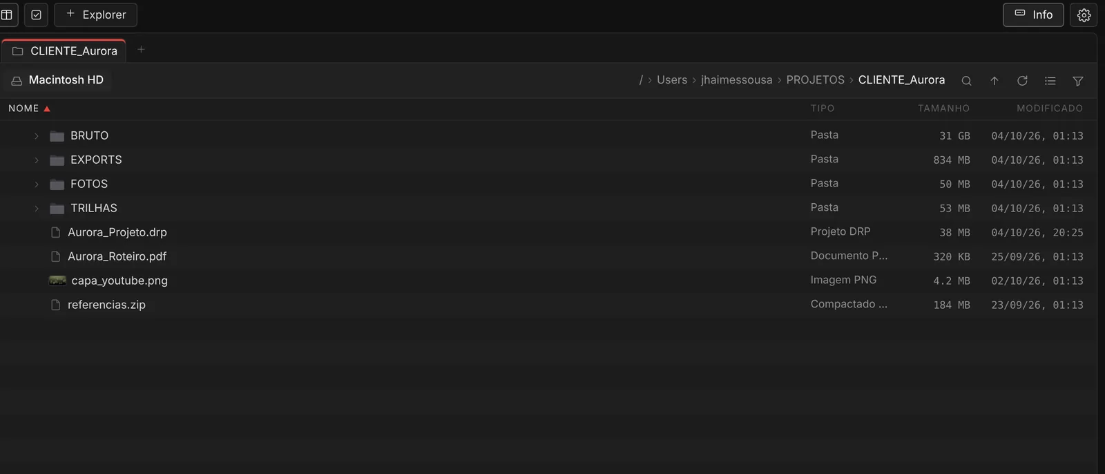 AZExplorer em lista